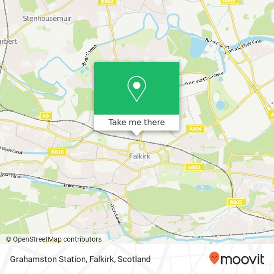 Grahamston Station, Falkirk map