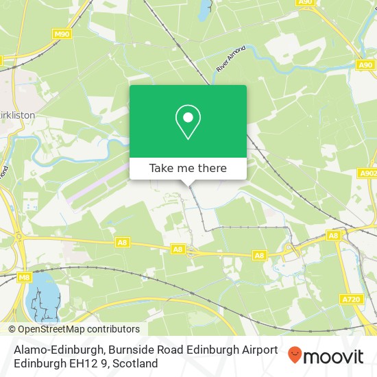 Alamo-Edinburgh, Burnside Road Edinburgh Airport Edinburgh EH12 9 map