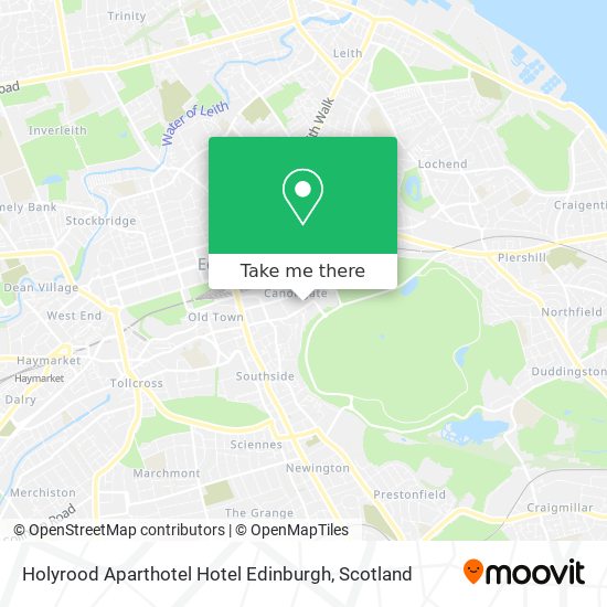 Holyrood Aparthotel Hotel Edinburgh map