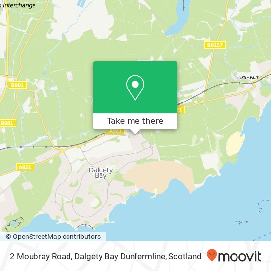 2 Moubray Road, Dalgety Bay Dunfermline map