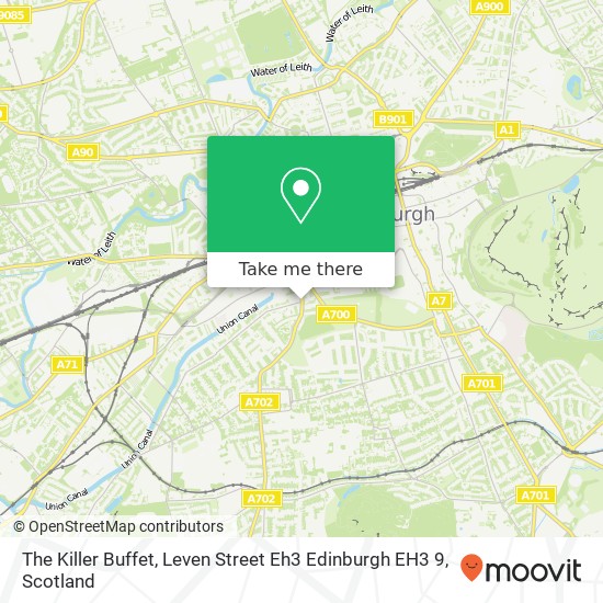 The Killer Buffet, Leven Street Eh3 Edinburgh EH3 9 map