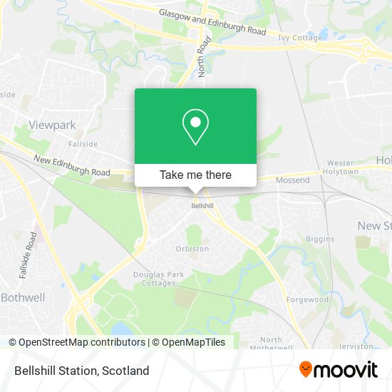 Bellshill Station map