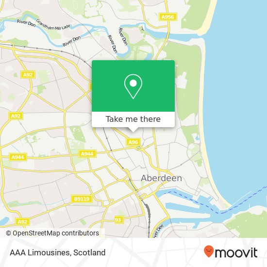 AAA Limousines map