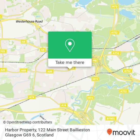 Harbor Property, 122 Main Street Baillieston Glasgow G69 6 map