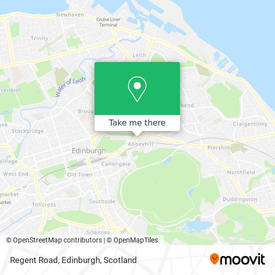 Regent Road, Edinburgh map