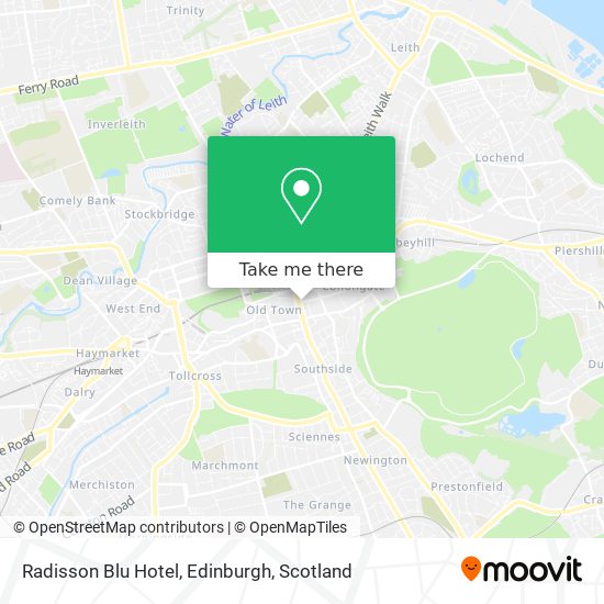 Radisson Blu Hotel, Edinburgh map
