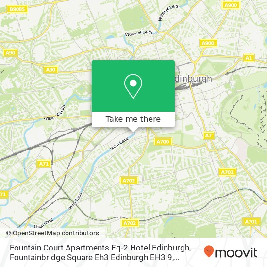 Fountain Court Apartments Eq-2 Hotel Edinburgh, Fountainbridge Square Eh3 Edinburgh EH3 9 map