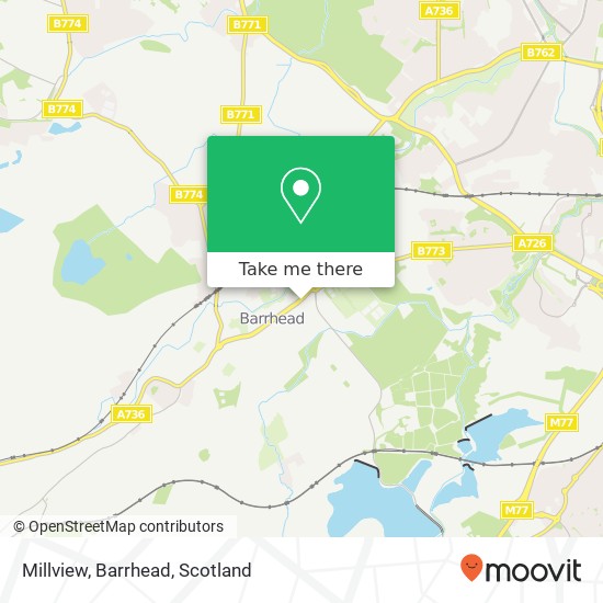 Millview, Barrhead map