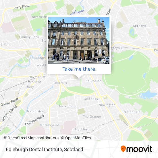 Edinburgh Dental Institute map
