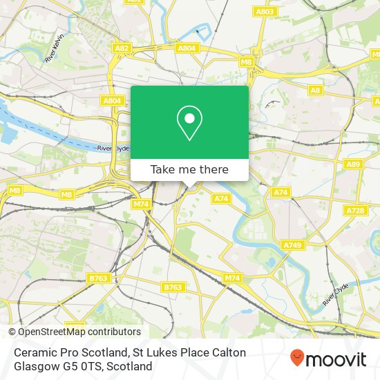 Ceramic Pro Scotland, St Lukes Place Calton Glasgow G5 0TS map