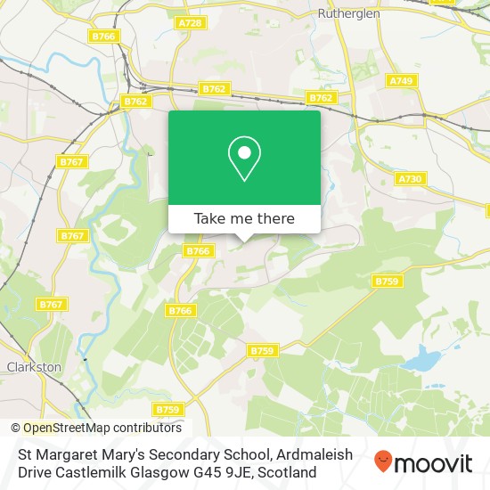 St Margaret Mary's Secondary School, Ardmaleish Drive Castlemilk Glasgow G45 9JE map