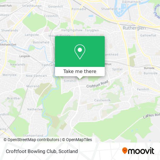 Croftfoot Bowling Club map