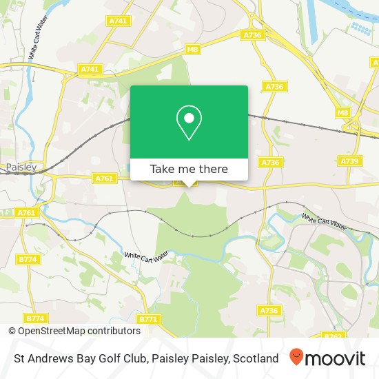 St Andrews Bay Golf Club, Paisley Paisley map