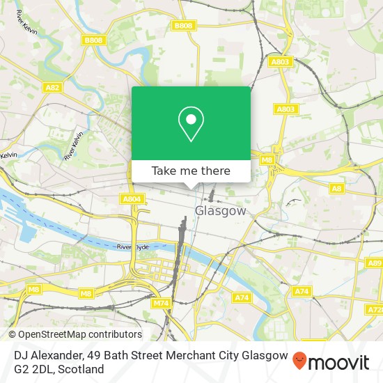 DJ Alexander, 49 Bath Street Merchant City Glasgow G2 2DL map