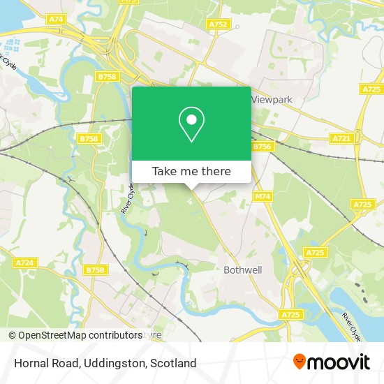 Hornal Road, Uddingston map