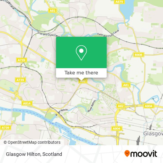 Glasgow Hilton map