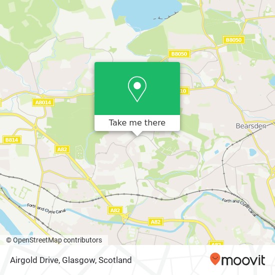 Airgold Drive, Glasgow map