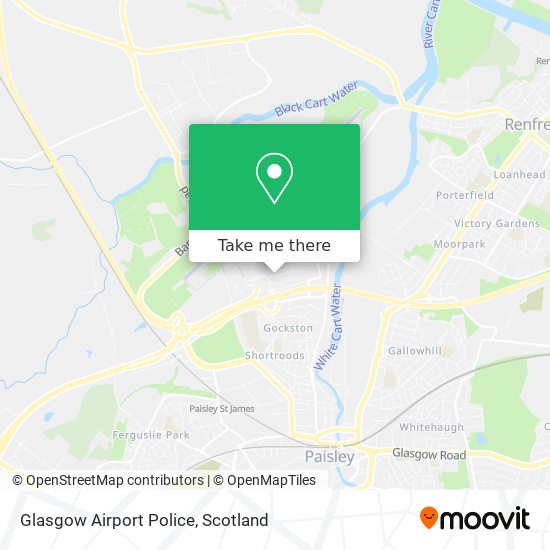 Glasgow Airport Police map