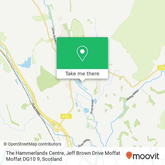 The Hammerlands Centre, Jeff Brown Drive Moffat Moffat DG10 9 map
