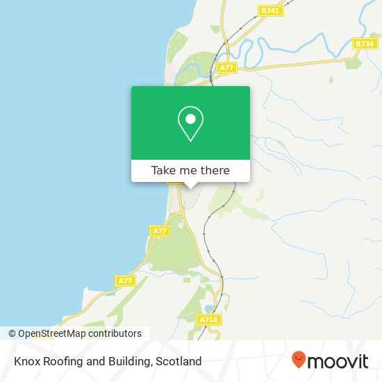 Knox Roofing and Building map