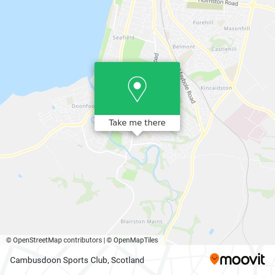 Cambusdoon Sports Club map