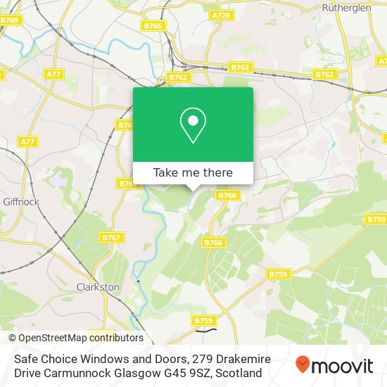 Safe Choice Windows and Doors, 279 Drakemire Drive Carmunnock Glasgow G45 9SZ map