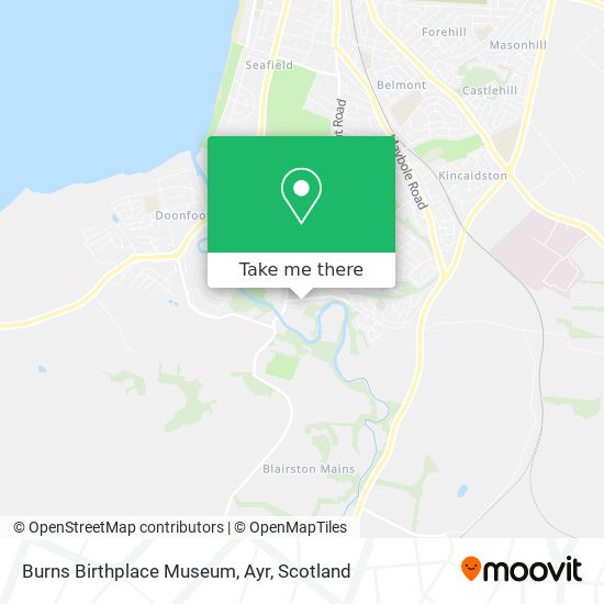 Burns Birthplace Museum, Ayr map