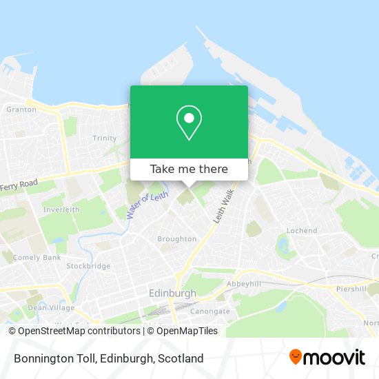 Bonnington Toll, Edinburgh map