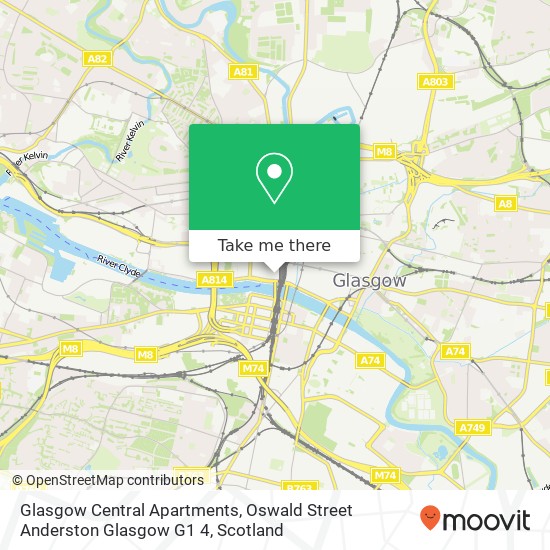 Glasgow Central Apartments, Oswald Street Anderston Glasgow G1 4 map