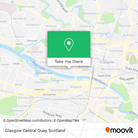 Glasgow Central Quay map