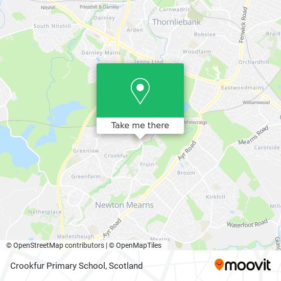 Crookfur Primary School map