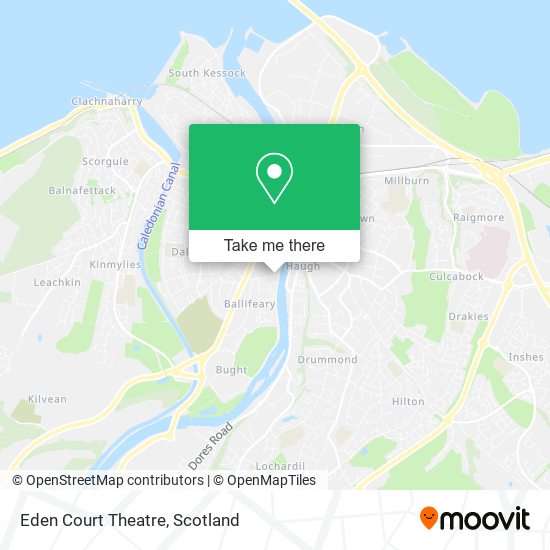 Eden Court Theatre map