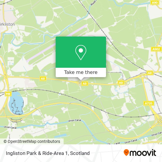 Ingliston Park & Ride-Area 1 map