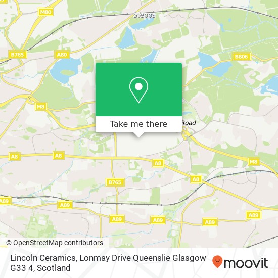 Lincoln Ceramics, Lonmay Drive Queenslie Glasgow G33 4 map