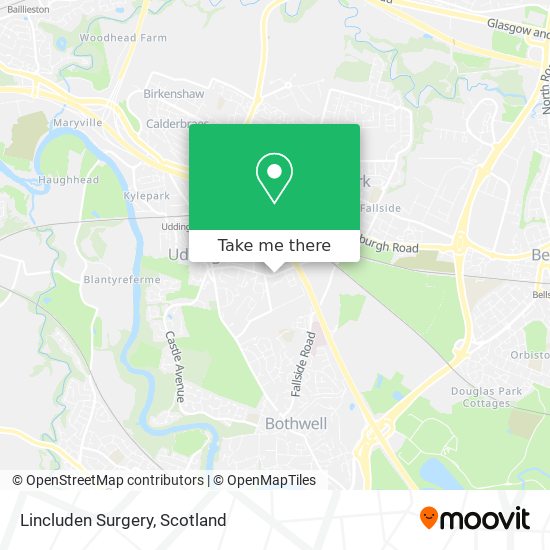 Lincluden Surgery map