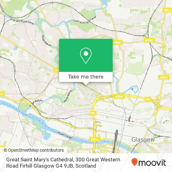 Great Saint Mary's Cathedral, 300 Great Western Road Firhill Glasgow G4 9JB map