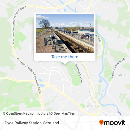 Dyce Railway Station map