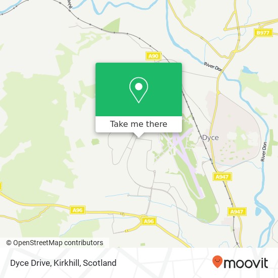 Dyce Drive, Kirkhill map