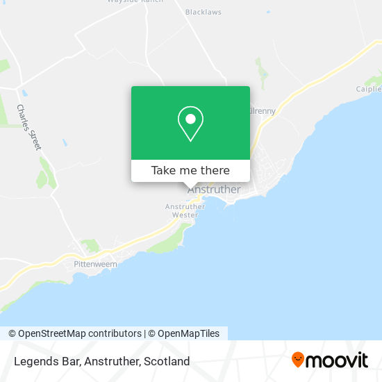 Legends Bar, Anstruther map