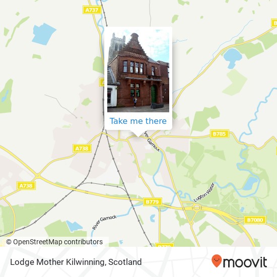 Lodge Mother Kilwinning map