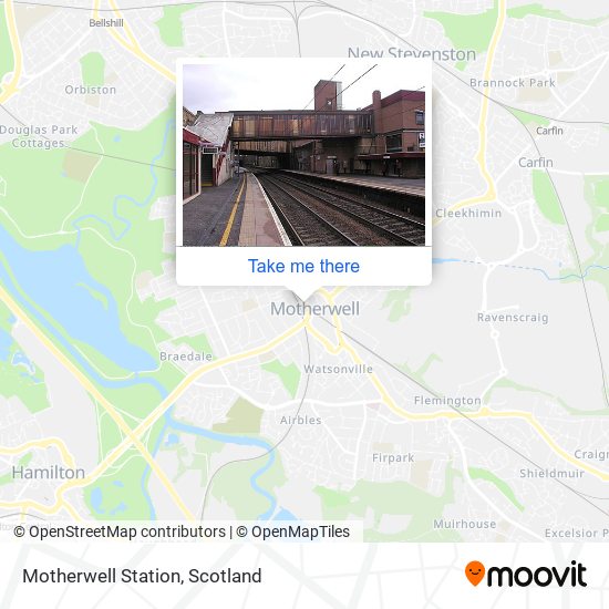 Motherwell Station map