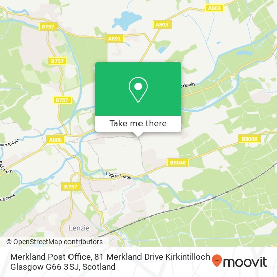 Merkland Post Office, 81 Merkland Drive Kirkintilloch Glasgow G66 3SJ map