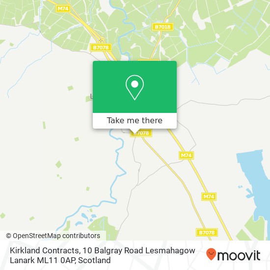 Kirkland Contracts, 10 Balgray Road Lesmahagow Lanark ML11 0AP map