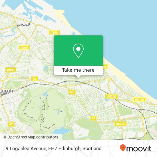 9 Loganlea Avenue, EH7 Edinburgh map