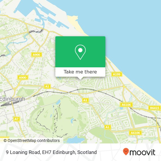 9 Loaning Road, EH7 Edinburgh map