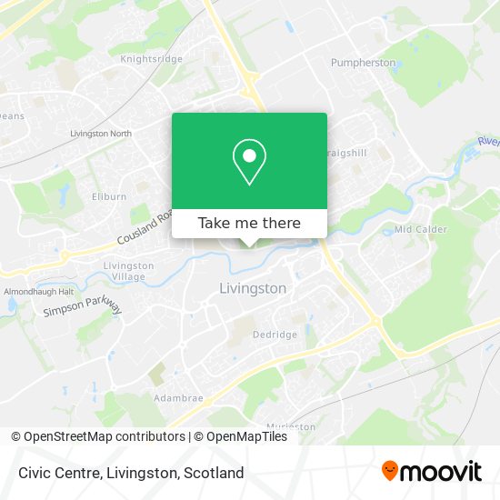 Civic Centre, Livingston map