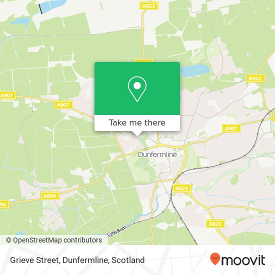 Grieve Street, Dunfermline map