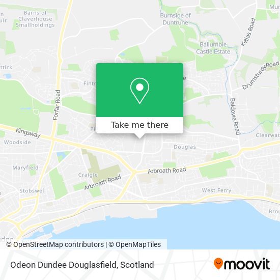 Odeon Dundee Douglasfield map