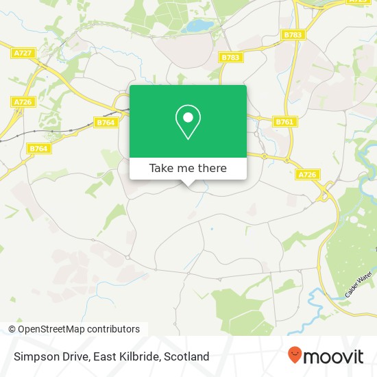 Simpson Drive, East Kilbride map