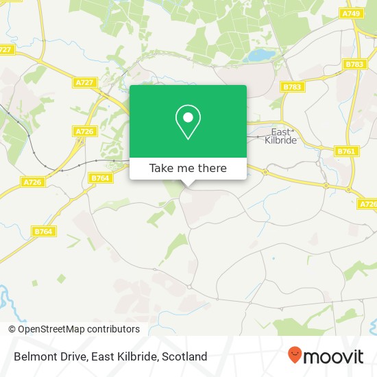 Belmont Drive, East Kilbride map